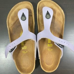 Lavender Gizeh Birkenstock Sandals (Almost Brand New, Amazing Condition)
